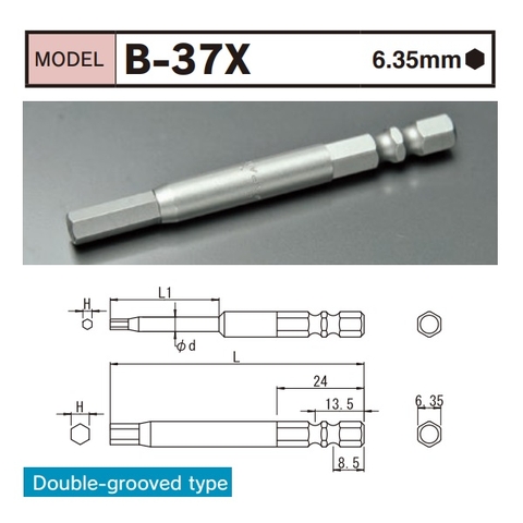 Đầu bits lục giác BiX B-37X