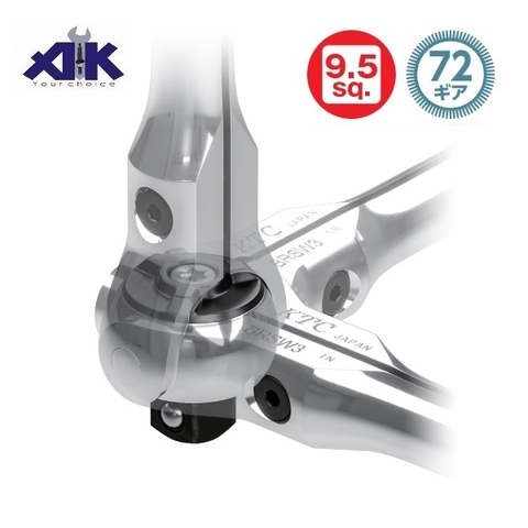 Tay lắc vặn đầu 3/8 inch KTC BR3E