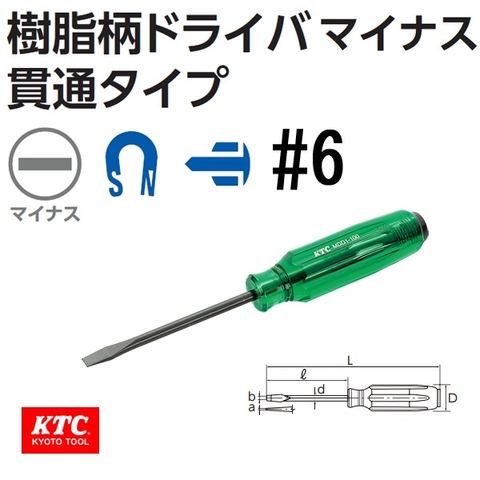 Tô vít 2 cạnh KTC cán nhựa MDD1