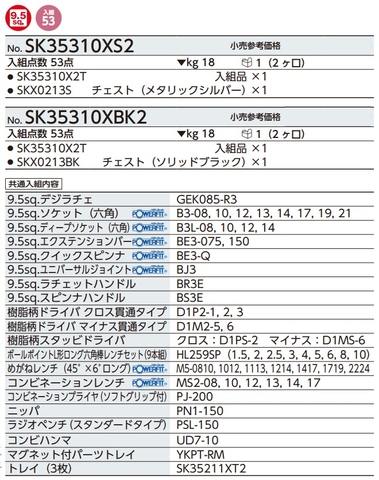 Bộ dụng cụ sửa chữa KTC SK35310XS2