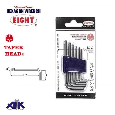 Bộ lục giác chữ L EIGHT TS-6