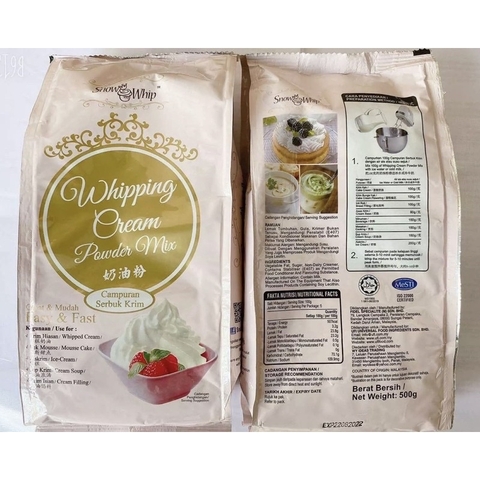 Bột whipping cream Snow Whip 500gr