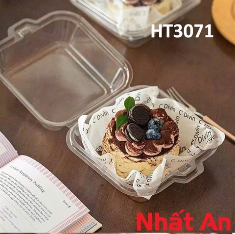 Hộp Nhựa Bento Vuông Trong Suốt HT3071