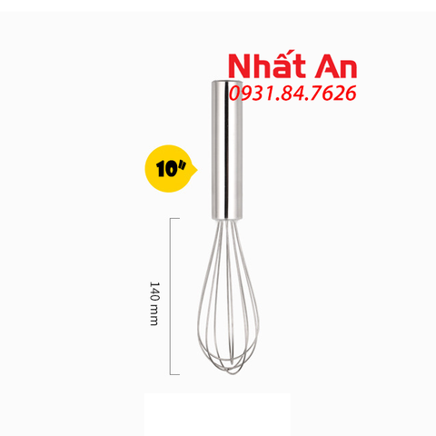 Phới đánh trứng inox cầm tay (có 4 size)