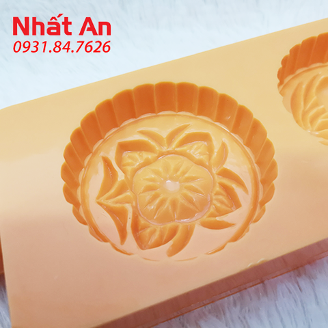 Khuôn bánh in 2 mặt hoa 7cm Vĩnh Trường