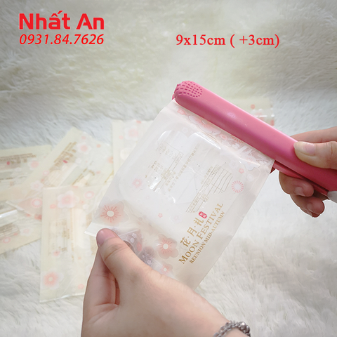 Túi hàn trung thu Hoa mai thắt eo 100gr - 125gr - 100 cái