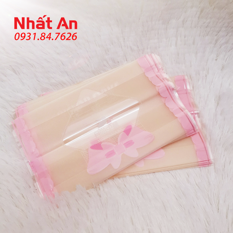 Túi hàn trung thu Nơ hồng thắt eo 100gr - 125gr - 100 cái