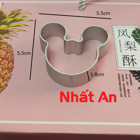 Khuôn nhấn bánh dứa hình chuột