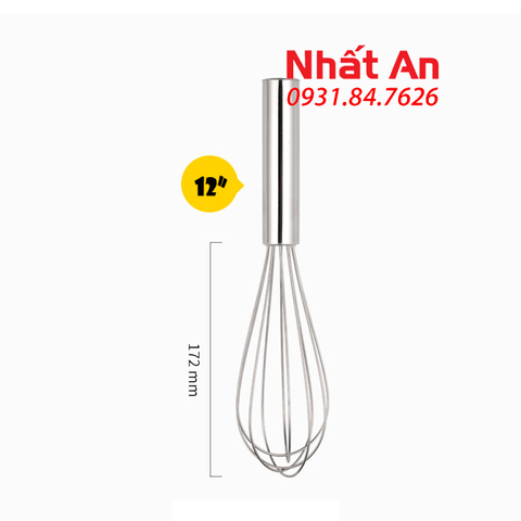 Phới đánh trứng inox cầm tay (có 4 size)