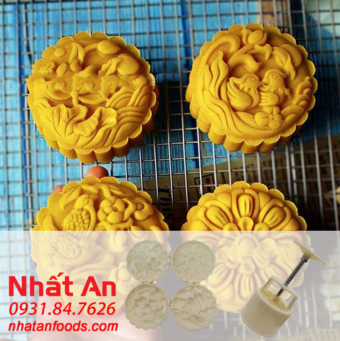 Khuôn bánh trung thu Chim Sen 125gr (4 mặt)