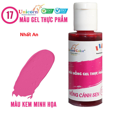 Màu gel thực phẩm Hồng cánh sen 28gr Unicorn