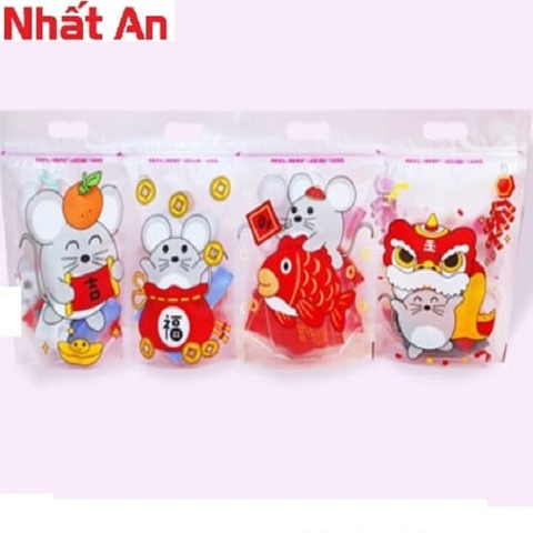 Túi zip đựng bánh kẹo hình Chuột