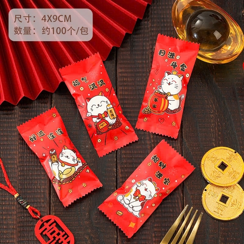 Túi kẹo nougat Mèo May Mắn - 100 túi