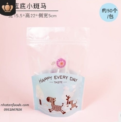 Túi zip đựng bánh kẹo Happy Every Day