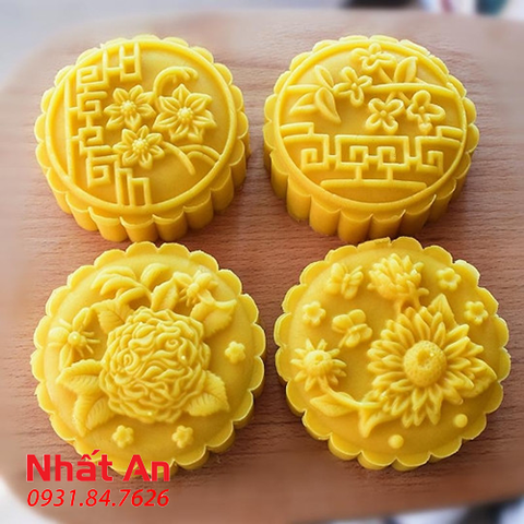 Khuôn trung thu 4 mặt Chùm hoa (150gr/200gr)