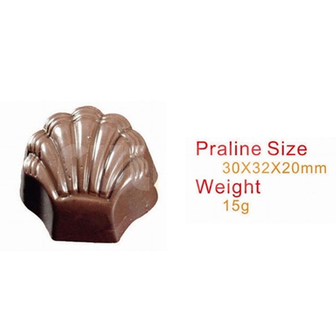 2022 - Khuôn socola bonbon hình vỏ sò.