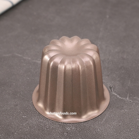 Khuôn nướng bánh Canneles chống dính, cao 5.5cm