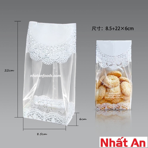 Túi ren đựng bánh quy size lớn - 50 túi