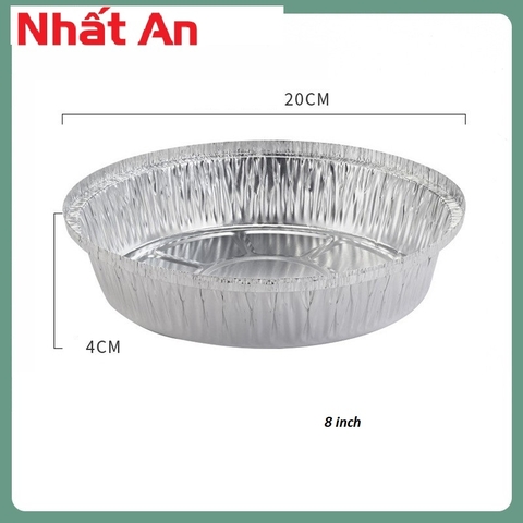 Khuôn giấy bạc tròn cho nồi chiên không dầu 50 cái Có 3 size: