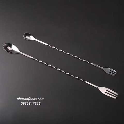 Muỗng / Thìa pha chế bar spoon 26cm và 32cm