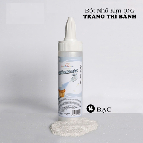 Màu nhũ kim bạc Unicorn 10gr