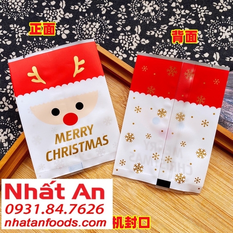 Túi hàn miệng 7x10 Noel - 100 cái