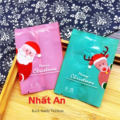 Túi hàn miệng 7x10 Noel - 100 cái