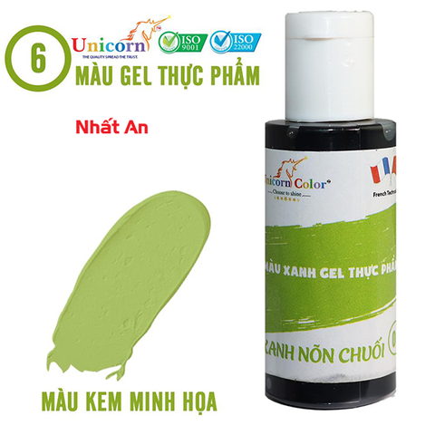 Màu gel thực phẩm Xanh nõn chuối 28gr Unicorn