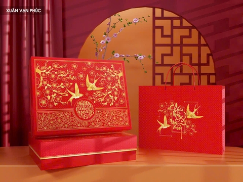 Hộp Tết 6H sang trọng Xuân Vạn Phúc
