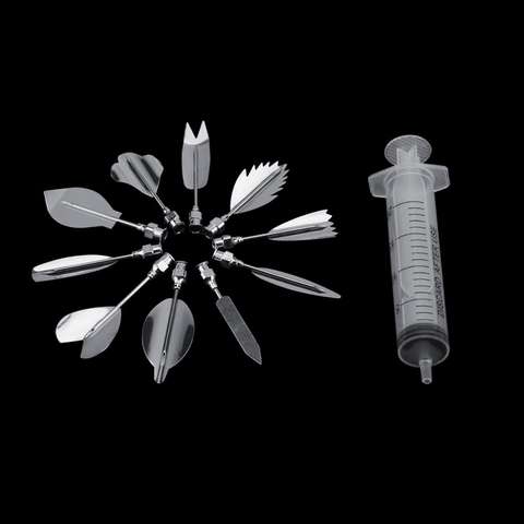 Set 10 kim làm thạch rau câu 3D (kèm ống bơm)