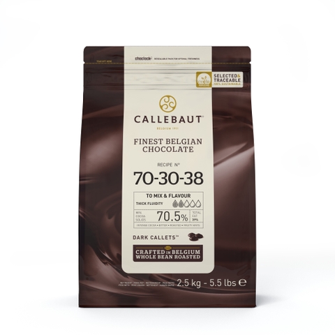 Socola đen hạt nút 70.5% Callebaut (100 - 200 - 500gr - 1kg - 2.5kg)