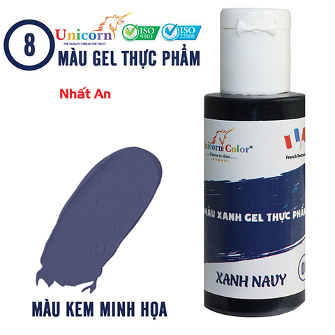 Màu gel thực phẩm Xanh navy 28gr Unicorn