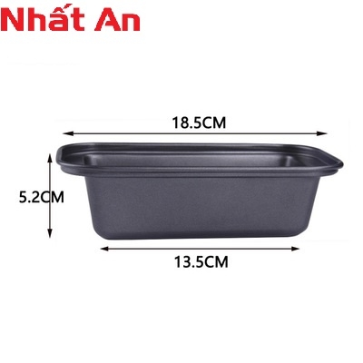 Khuôn nhôm hình chữ nhật chống dính 15.4 x 8.3cm