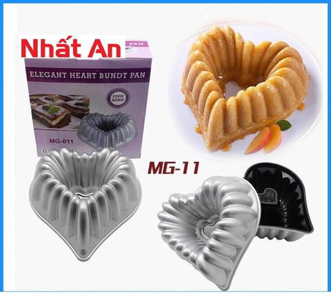 Khuôn nướng bánh hình trái tim MG-011