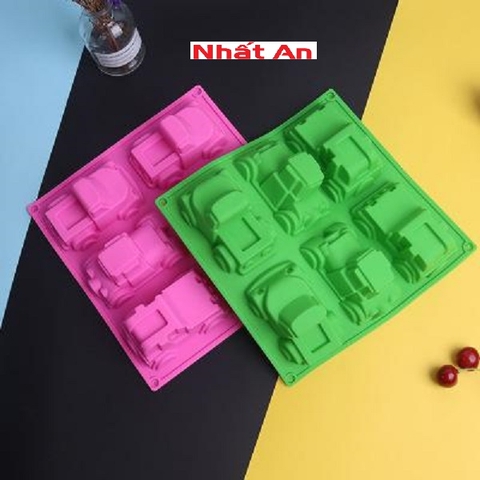 Khuôn silicone 6 chiếc ô tô