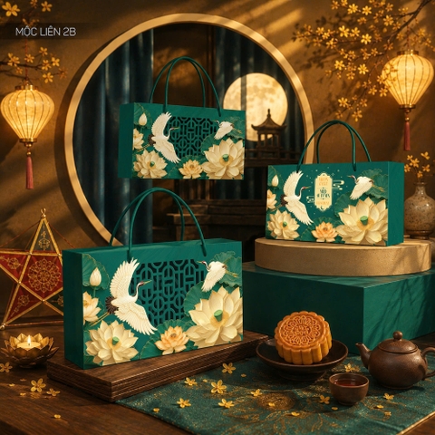 Hộp trung thu mộc liên 2B