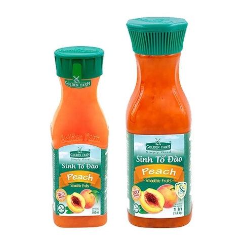 Sinh tố đào Golden Farm 500ml/1 lít