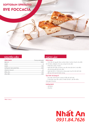 Hạt lúa mạch nảy mầm Puratos 1kg
