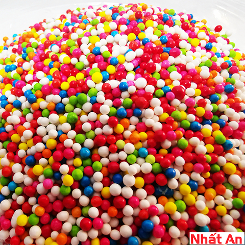 Bông đường bi nhỏ nhiều màu 100 - 200 - 500gr - 1kg