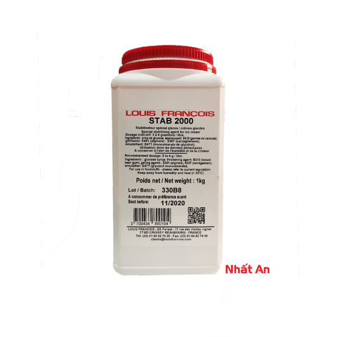 Stab 2000 Louis Francois - Chất ổn định làm kem 100 - 200 - 500gr - 1kg