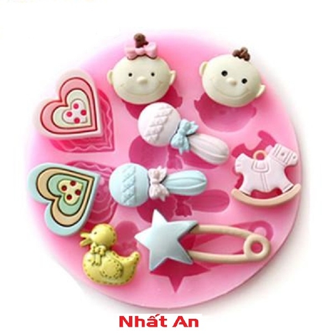 Khuôn silicone 4D tạo hình trang trí