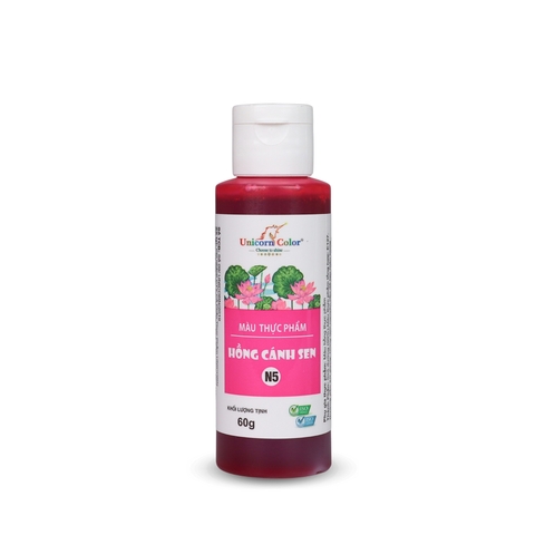 Màu nước thực phẩm Hồng cánh sen Unicorn 60gr