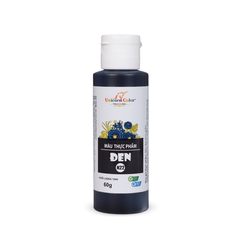 Màu nước thực phẩm Đen Unicorn 60gr