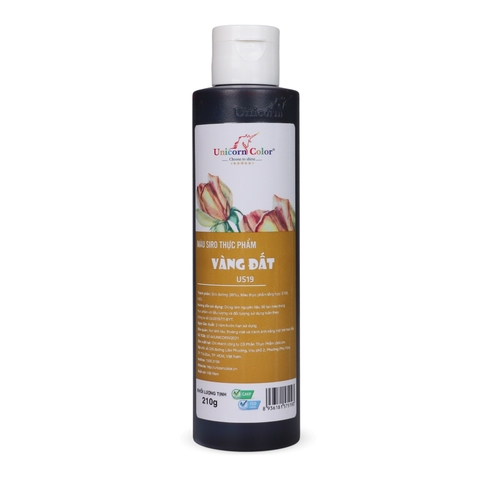 Màu nước vàng đất unicorn 210gr