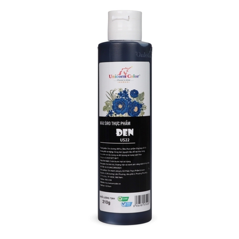 Màu nước đen unicorn 210gr