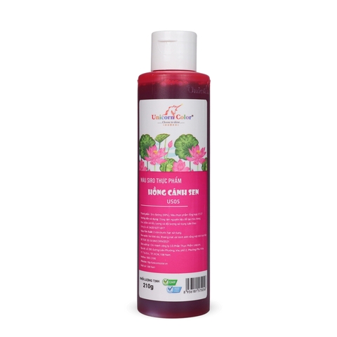Màu nước hồng cánh sen unicorn 210gr