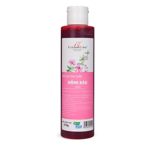Màu nước hồng dâu unicorn 210gr