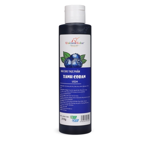 Màu nước xanh coban unicorn 210gr