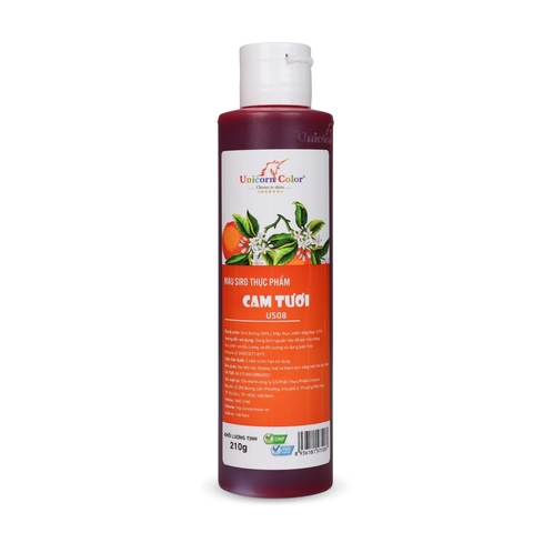 Màu nước cam tươi unicorn 210gr