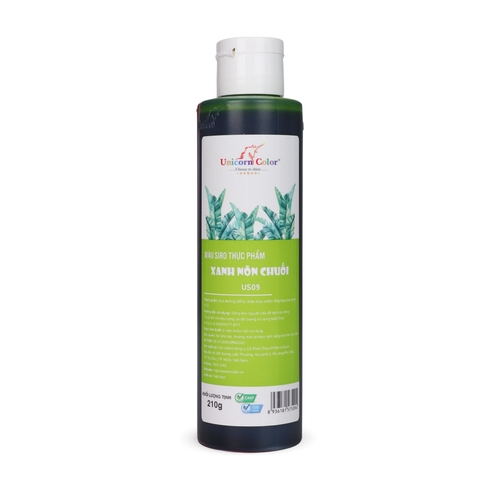 Màu nước xanh non chuối unicorn 210gr